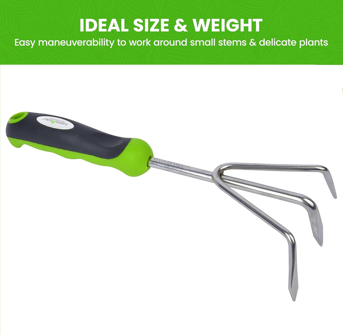 Stainless Steel 3pc Gardening Tool Set (Includes Trowel Transplanter Cultivator) – photo 4