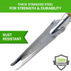 Stainless Steel 5-in-1 Weeder Trowel (classic wood handle) – photo 3