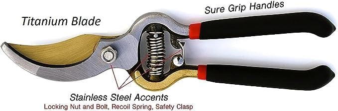Titanium Bypass Garden Pruner Clippers – photo 4