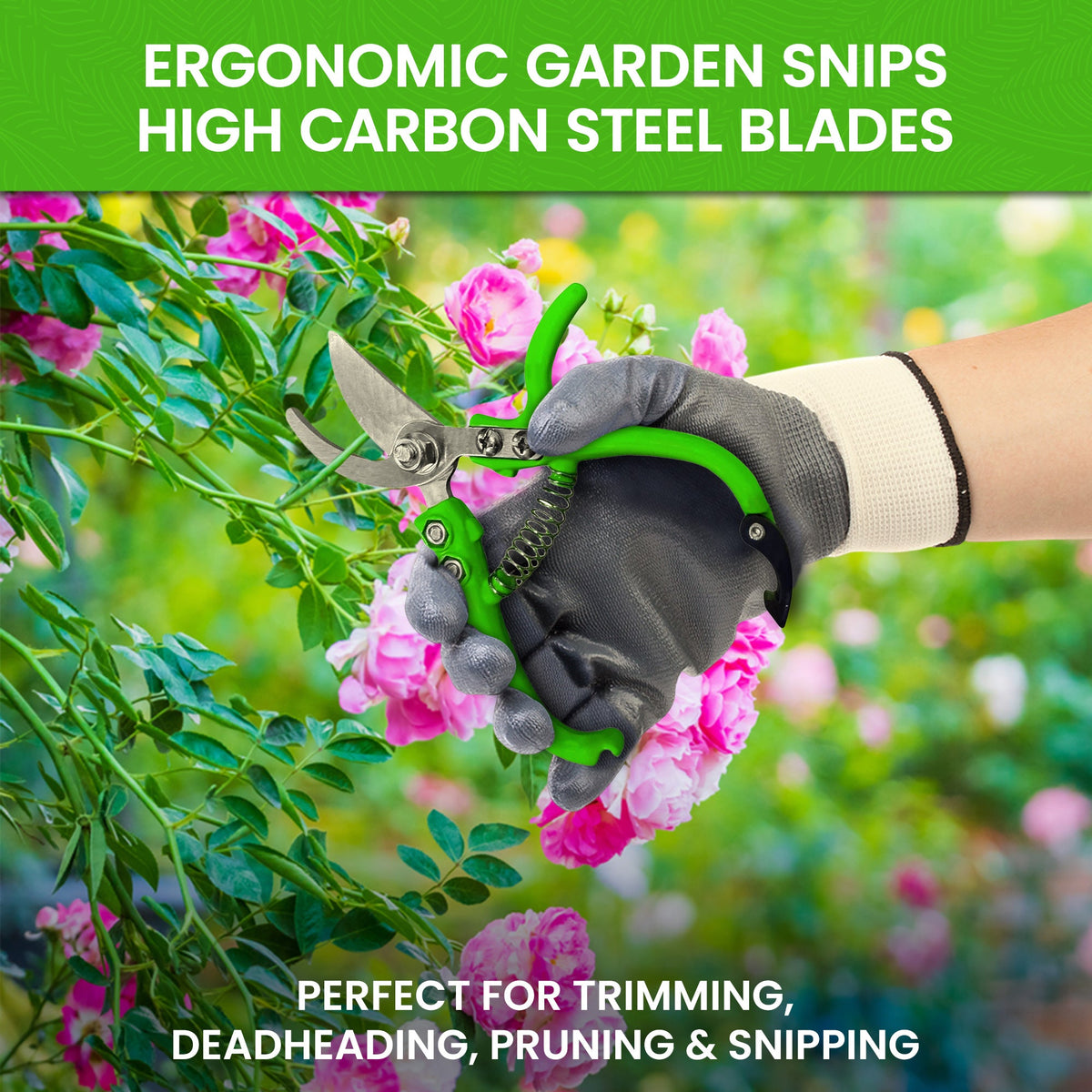 Ergo Garden Snips Clippers (Curved Blade) – photo 2