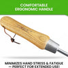 Stainless Steel Transplanter Trowel (classic wood handle) – photo 4