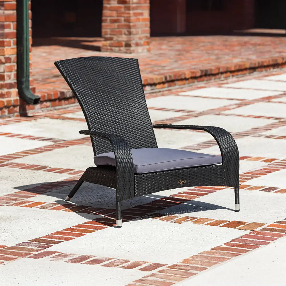 Black Coconino Wicker Chair – photo 2