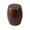 Braga Metal Stool-Container in Copper Finish – photo 4