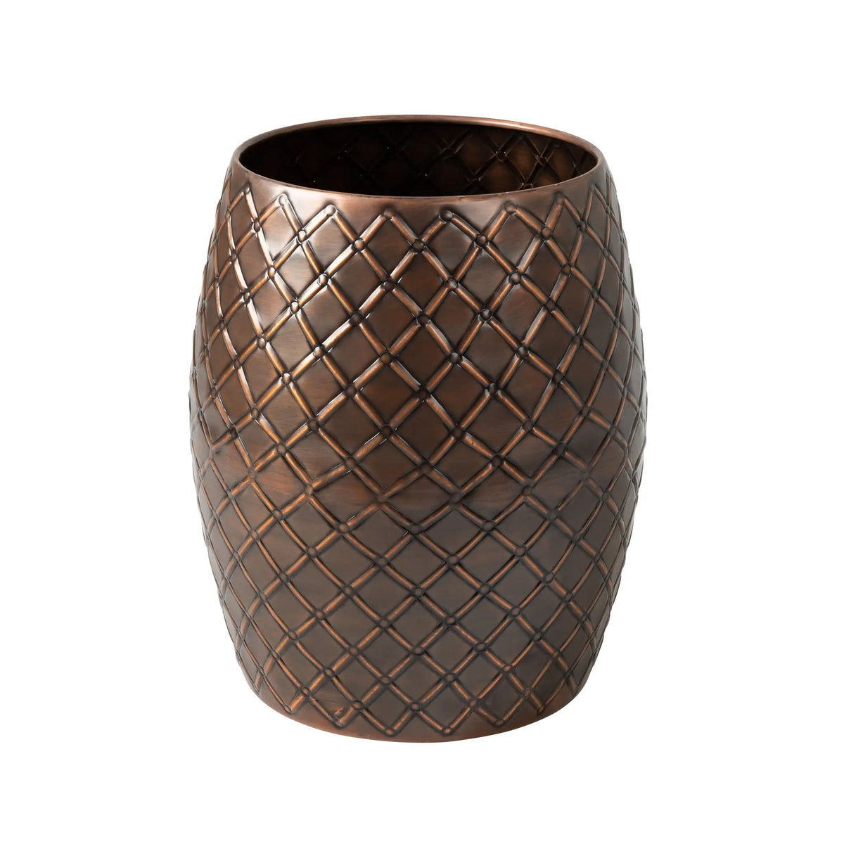 Braga Metal Stool-Container in Copper Finish – photo 7