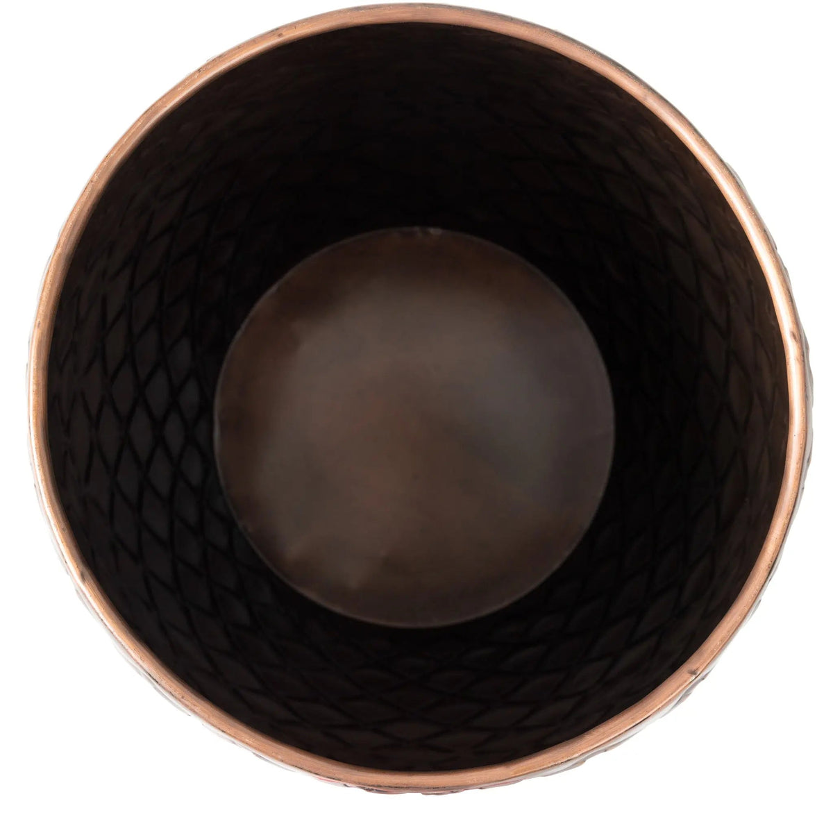 Braga Metal Stool-Container in Copper Finish – photo 9