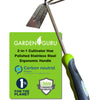 2-in-1 Garden Cultivator Rake Hoe Tiller Tool