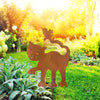 Faithful Friend Garden Stake Cat 13"