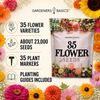 Wildflower, Perennial, & Annual Flower Seed Kit – 35 Variety Pack – photo 2