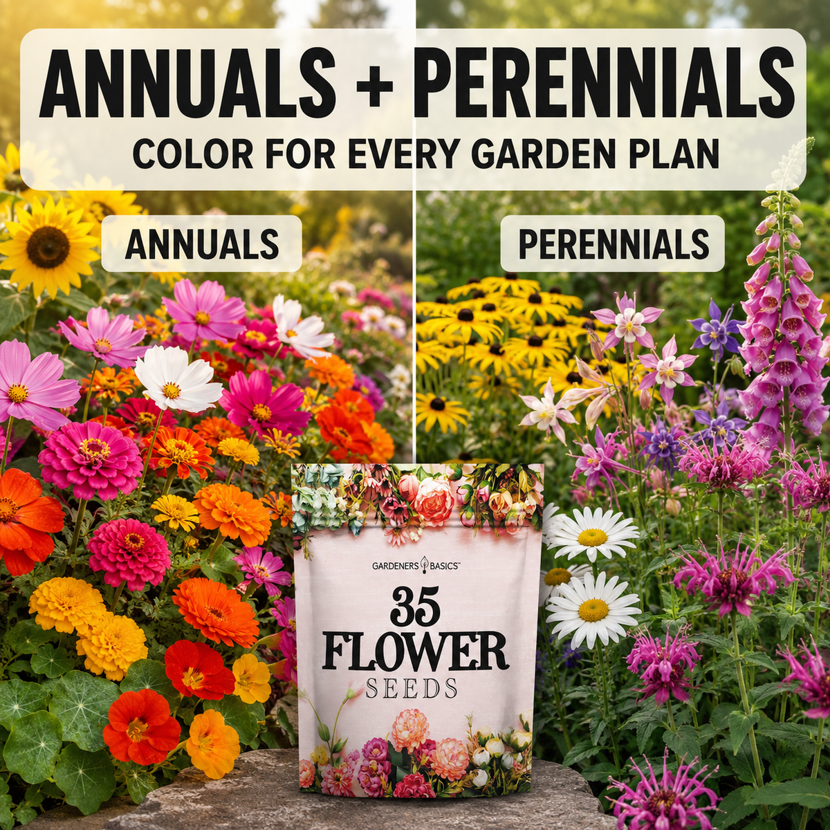 Wildflower, Perennial, & Annual Flower Seed Kit – 35 Variety Pack – photo 3
