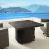 Clayton 40" Round Hammered Aluminum Convertible Gas Fire Pit Table – photo 4