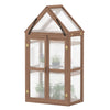 Cold Frame Mini Wooden Greenhouse for Vegetable and Flower-Brown