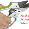 2-in-1 Garden Ratchet Pruning Shears Clippers