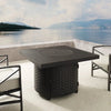 Dalton 40" Square Woven Aluminum Convertible Gas Fire Pit Table – photo 3
