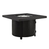 Dalton 40" Square Woven Aluminum Convertible Gas Fire Pit Table – photo 8