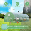 20 x 10 x 6.6 Feet Greenhouse with Windows and Doors for Outdoor-Green