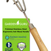 Stainless Steel Garden Cultivator (classic wood handle)