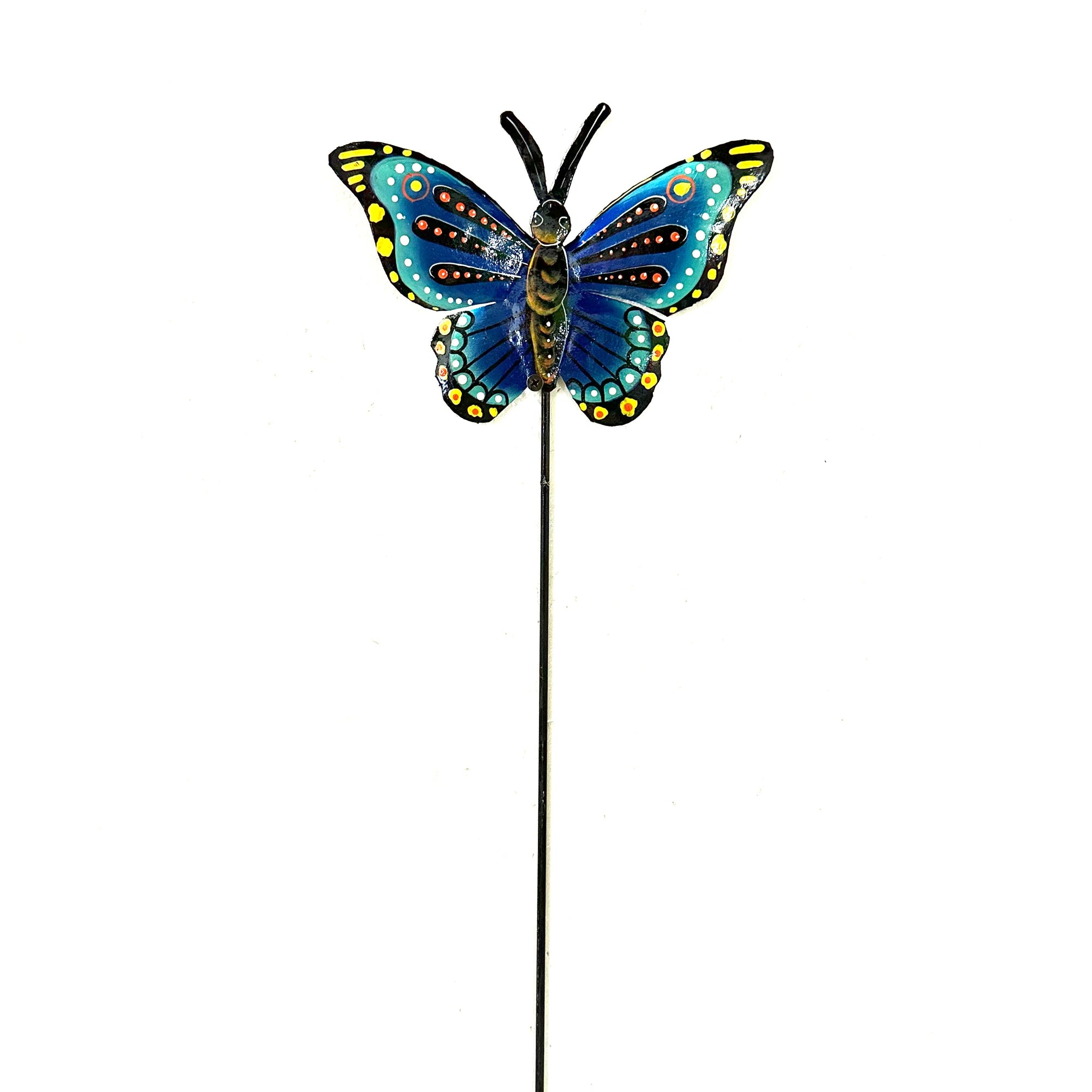 Dark Blue Butterfly Garden Stake