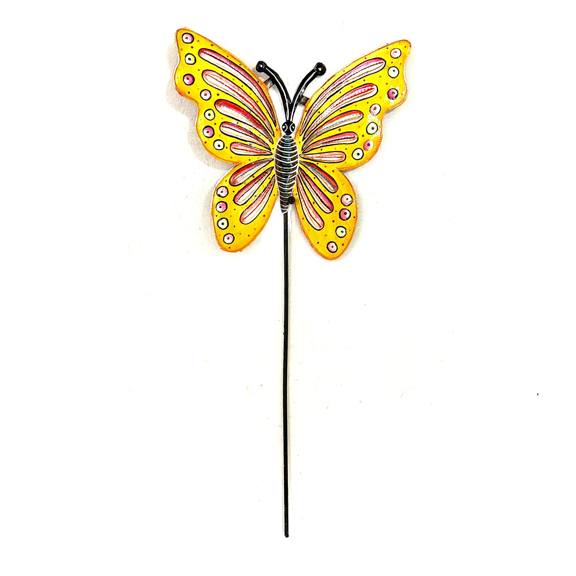 Yellow Butterfly Garden Stake