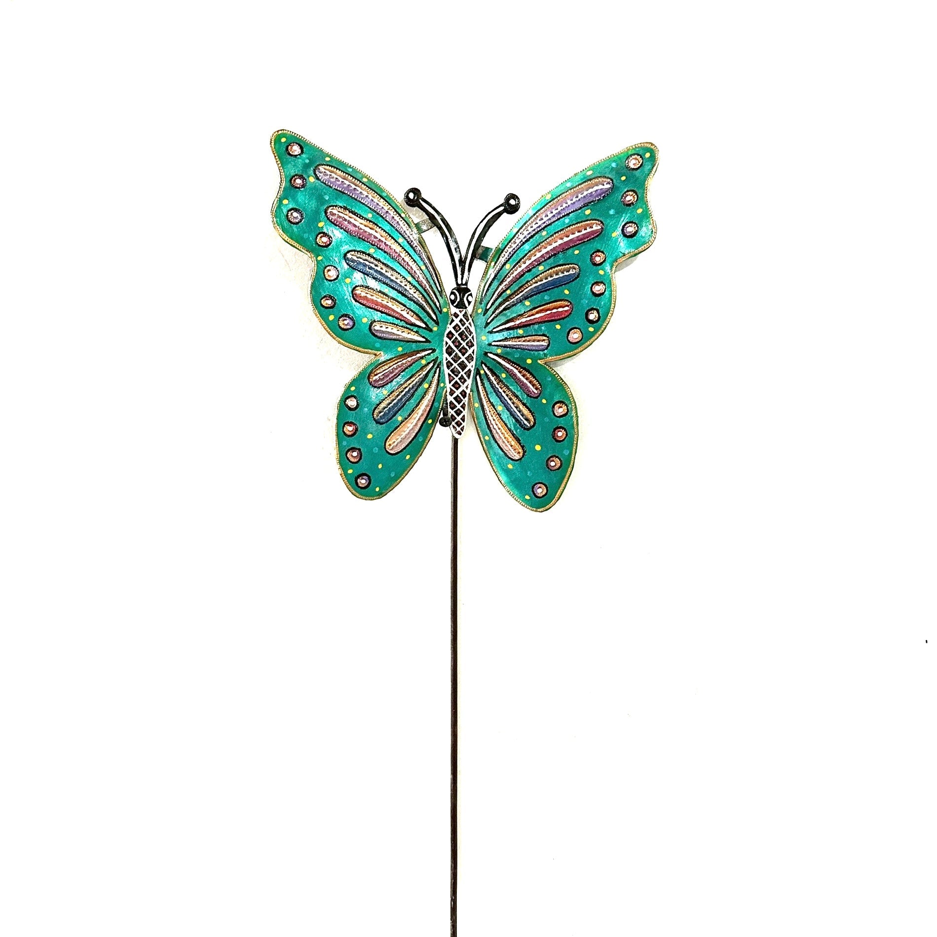 Green Butterfly Garden Stake