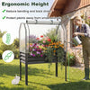 Galvanized Raised Garden Bed with Legs and Greenhouse Cover for Vegetable Flower