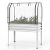 Galvanized Raised Garden Bed with Legs and Greenhouse Cover for Vegetable Flower
