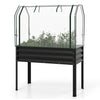 Galvanized Raised Garden Bed with Legs and Greenhouse Cover for Vegetable Flower