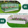 Galvanized Raised Garden Bed with Greenhouse Cover