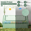 6 x 3 x 3 Feet Galvanized Raised Garden Bed with Greenhouse