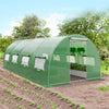 20 x 10 x 6.6 Feet Greenhouse with Windows and Doors for Outdoor-Green