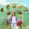 20 x 10 x 6.6 Feet Greenhouse with Windows and Doors for Outdoor-Green