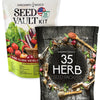 Gardeners Seed Vault Kit - 70 Varieties of Vegetable and Herb Seeds for Your Garden