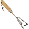Stainless Steel Garden Cultivator (classic wood handle)