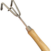 Stainless Steel Garden Cultivator (classic wood handle)