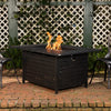 Longmont 48" Rectangular Aluminum Convertible Gas Fire Pit Table – photo 2