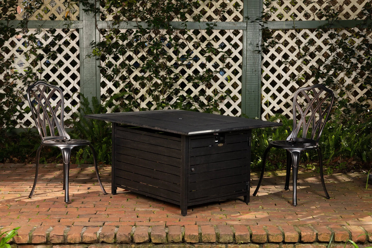 Longmont 48" Rectangular Aluminum Convertible Gas Fire Pit Table – photo 3
