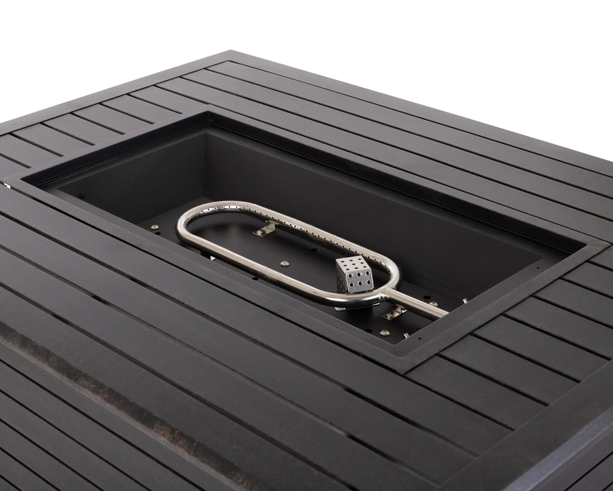 Longmont 48" Rectangular Aluminum Convertible Gas Fire Pit Table – photo 6