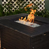 Longmont 48" Rectangular Aluminum Convertible Gas Fire Pit Table – photo 9