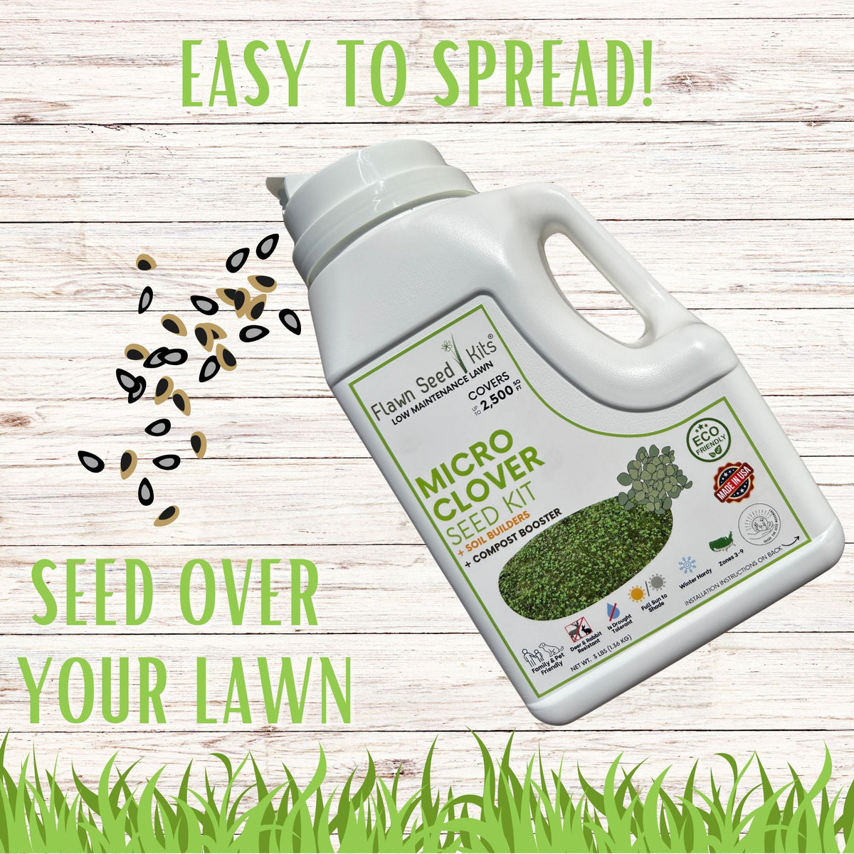 Micro Clover Easy Spread Shaker Seeds – photo 6