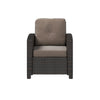 Miles Mocha Finish Outdoor Wicker Club Chair – photo 2
