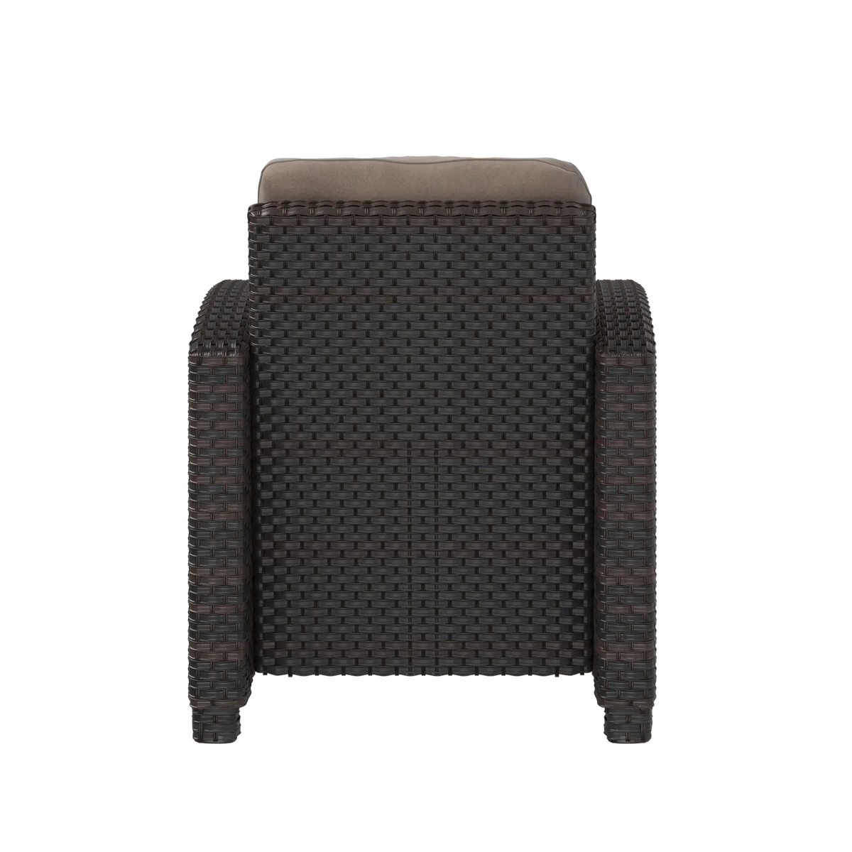 Miles Mocha Finish Outdoor Wicker Club Chair – photo 5