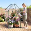 Mini Greenhouse with Metal Frame and Waterproof Cover