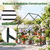 Mini Greenhouse with Metal Frame and Waterproof Cover