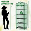 Mini Greenhouse Portable Plant Grow House with 5 Tier Shelves