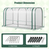 Mini Tunnel Greenhouse with Roll-up Zipper Door