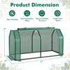 Portable Mini Greenhouse with PE Cover and Zippered Door