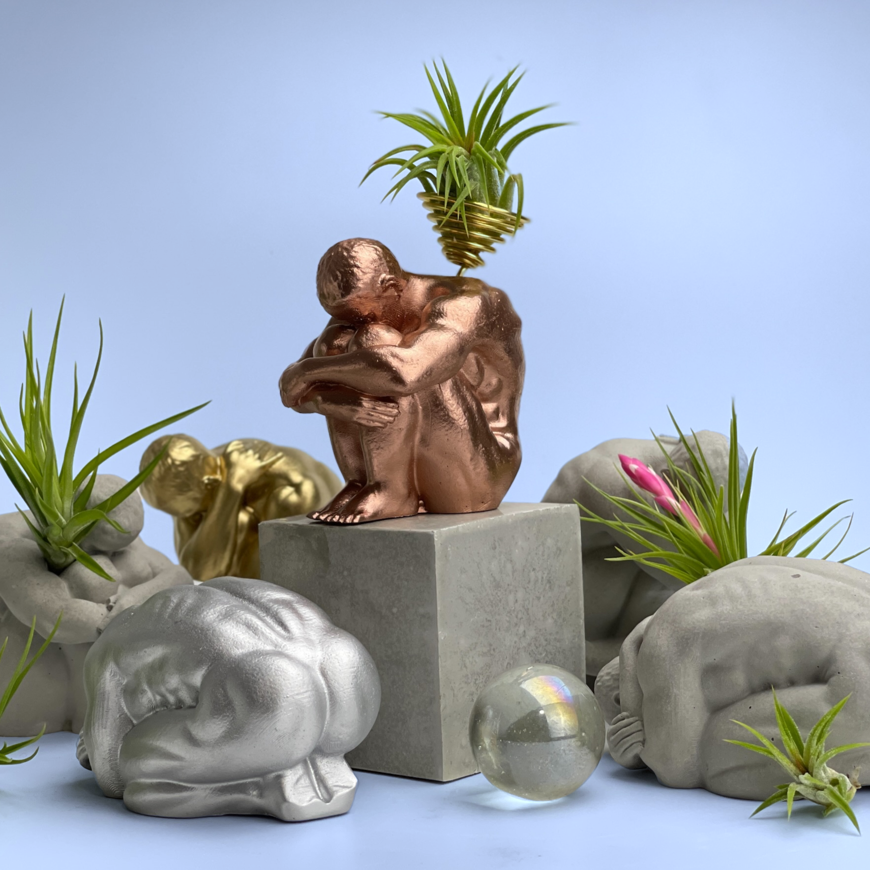 MALE BODY AIR PLANT HOLDER