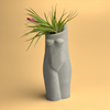SET OF 3 AIR PLANT HOLDERS, Female Body Vase