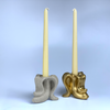 Gold Banana Candle Holder