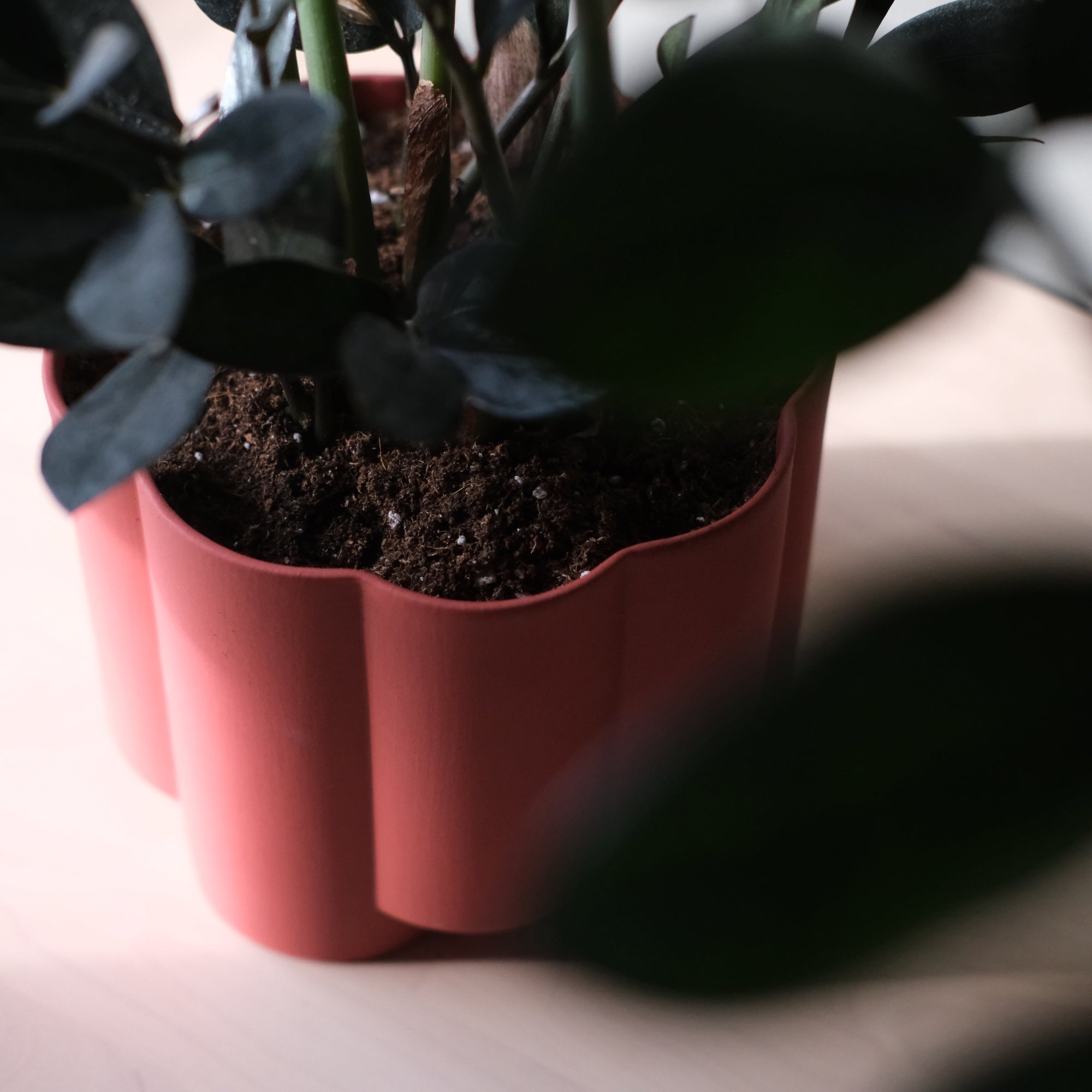 pillar plant pot Pillar Planter pink