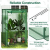 Portable Mini Greenhouse with Roll-Up Zippered Door